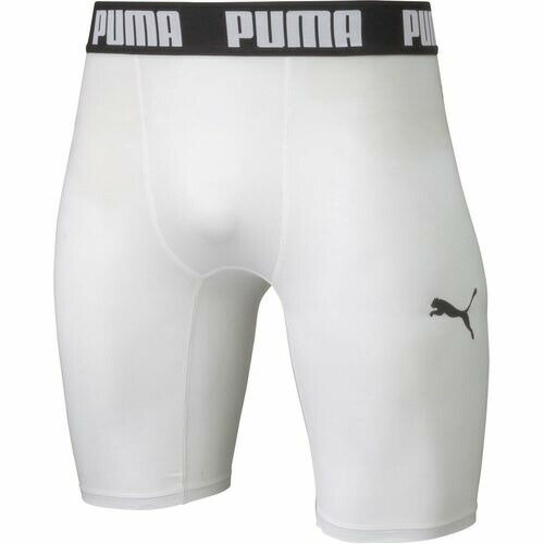 プーマ PUMA ジュニア サッカー フットサル アンダーウェア コンプレッション ジュニアショートタイツ 656334-04 プーマホワイト/ブラック