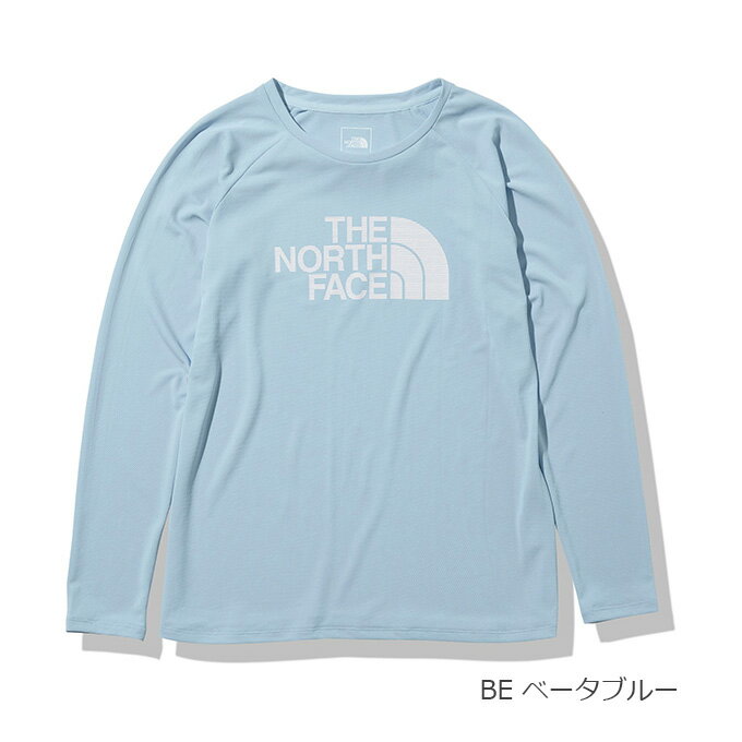 【クーポン発行中】ザ・ノースフェイス THE NORTH FACE レディース ランニング ウェア トップス 長袖 Tシャツ ロングスリーブGTDロゴクルー NTW12277 【2022SS】