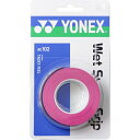 ヨネックス YONEX テニス ソフトテニス バドミントン アクセサリ ウェット スーパーグリップ 3本入 AC102 026 ピンク P