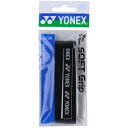 【お得なクーポン発行中】 ヨネックス YONEX テニス ソフトテニス バドミントン アクセサリ ウェットスーパーソフトグリップ AC136 007 ブラック