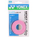 ヨネックス YONEX テニス ソフトテニス バドミントン アクセサリ モイストスーパーグリップ 3本入 AC1483 421 パウダーピンク