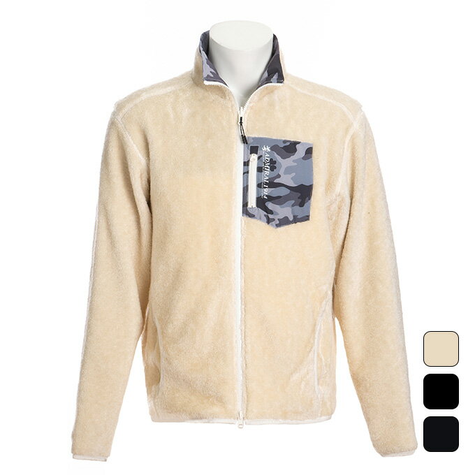 【クーポン発行中】アドミラル Admiral メンズ ゴルフ ウェア アウター ダブルジップ ボア リバーシブルジャケット ADMA0A8