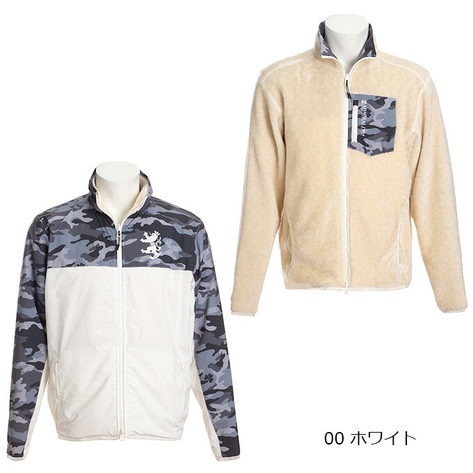 【クーポン発行中】アドミラル Admiral メンズ ゴルフ ウェア アウター ダブルジップ ボア リバーシブルジャケット ADMA0A8