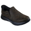 【お得なクーポン発行中】 スケッチャーズ Skechers メンズ カジュアル ウォーキング レザー シューズ GO WALK FLEX RAY 216334 CHOC 【2025SS】