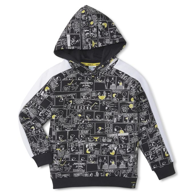 【クーポン発行中】プーマ PUMA ジュニア カジュアル ウェア トップス パーカー PUMA X PEANUTS T7 AOP フーディ スウェット 531818 【2021FW】