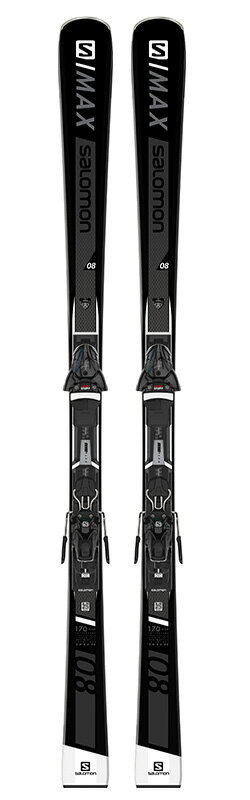 ＊期間限定ポイントアップSALOMON サロモン スキー板 　最終売りつくし価格　正規カタログ商品【2019-2020】 S/MAX8 SMAX8 エスマックス8 BLACK + Z10 GW 【金具付き スキーセット】