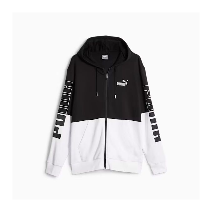 プーマ PUMA メンズ フーディー フルジップ PUMA POWER カラーブロック フーデッド 678487 【2023FW】