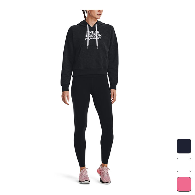 A_[A[}[ UNDER ARMOR fB[X g[jO t[fB[ vI[o[ p[J[ UA ESSENTIAL SKRIPT HOODIE 1374107 y2022FWz