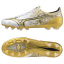 楽天SPOPIA NET SHOP【人気商品】 ■ ミズノ MIZUNO ユニセックス サッカースパイク ミズノアルファ ELITE P1GA246250 ホワイト×ゴールド