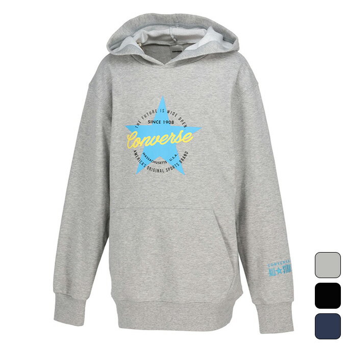 【2,000円OFFクーポン発行中】 コンバース CONVERSE ジュニア バスケットボール ウェア トップス ジュニアスウェットパーカ CB432251 【2023FW】