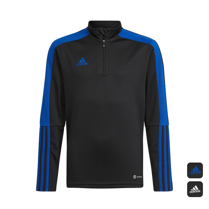 【クーポン発行中】 アディダス adidas キッズ ジュニア サッカー ウエア トップス ハーフジップ ジャージ 長袖 ティロ エッセンシャル トレーニングトップ NPW88 【2022FW】