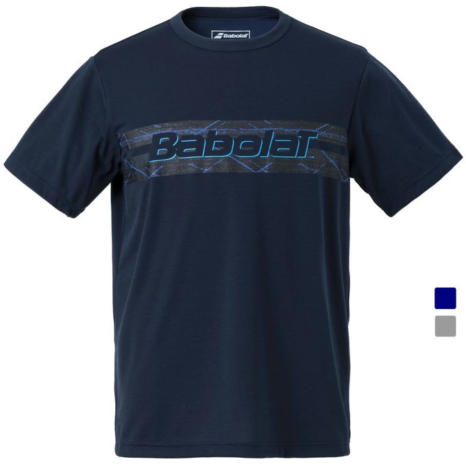 バボラ Babolat メンズ テニスウェア シャツ PURE SHORT SLEEVE SHIRT BUP3554 【2023FW】