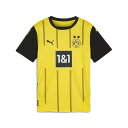 プーマ PUMA ジュニア サッカー ウエア トップス Tシャツ 半袖 BVB HOME ジャージ レプリカ JR 774951 【2024SS】