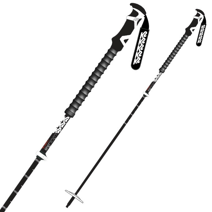 K2 (K2 スキー ポール・K2 スキー ストック) 伸縮式 【2023-2024】LOCKJAW CARBON ロックジョー カーボン　サイズ調整式