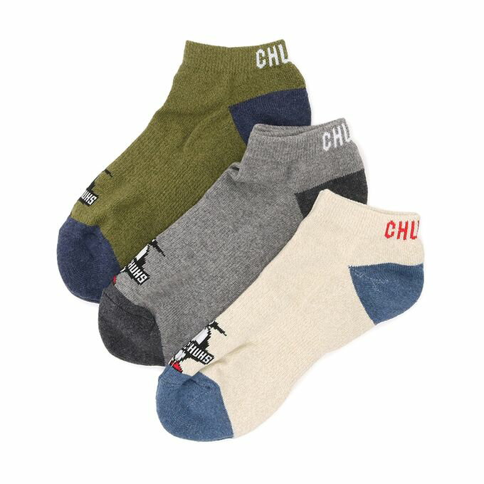 ڥݥȯ ॹ CHUMS  ǥ ȥɥ  3P Booby CHUMS Ankle Socks CH06-1115 2024SS