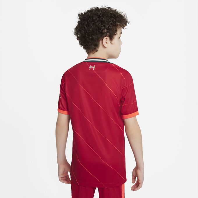 ナイキ NIKE ジュニア キッズ サッカー トップス 半袖 Tシャツナイキ YTH LFCRT スタジアム S/S ジャージ HOME DB2568-688 【2021FW】