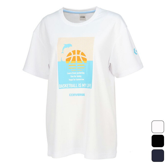 夏の海をイメージさせるバスケットボールデザインTシャツ。柔らかな肌触りに吸汗速乾を兼ね揃えたスポーツ向けアイテムです。【素材】クイックドライメッシュニット(ポリエステル100%)【原産国】中国【検索キー】 シラトリ｜シラトリスポーツ｜スポーピア | スポーピアシラトリ【アイテム検索キー】 | レディース | トレーニングアパレル 用品 | バスケットボール ウェア | 学校 | 運動会