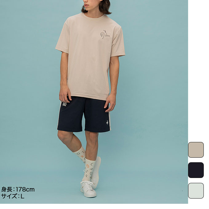 ルコックスポルティフ 【クーポン発行中】 ルコック le coq sportif メンズ トレーニング ウェア Tシャツ ショートスリーブシャツ QMMXJA03 【2024SS】