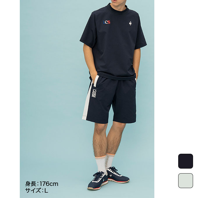 ルコックスポルティフ ルコック le coq sportif メンズ トレーニング ウェア Tシャツ LCS Plume ショートスリーブシャツ（Aile forme） QMMXJA04 【2024SS】