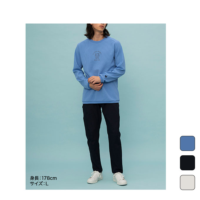 ルコックスポルティフ 【クーポン発行中】 ルコック le coq sportif メンズ トレーニング ウェア Tシャツ 長袖 ヘランカワッフル ロングスリーブシャツ（Aile forme） QMMXJB01 【2024SS】