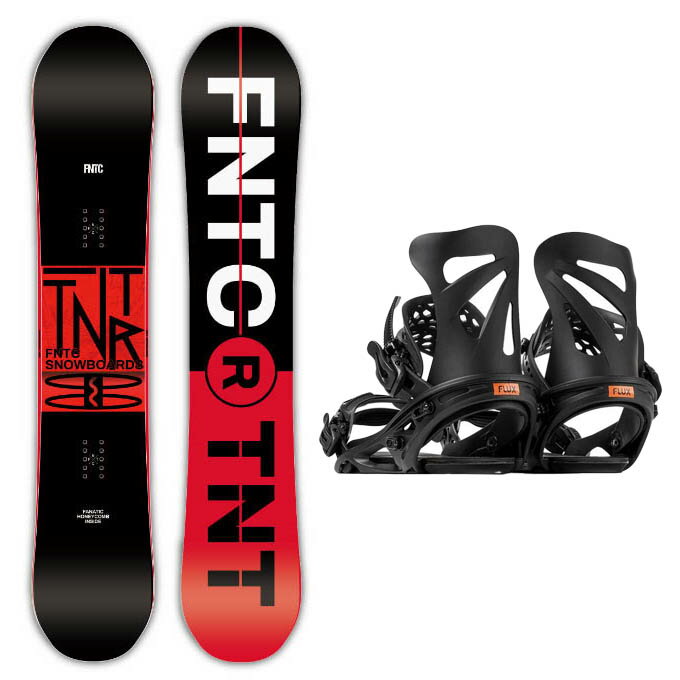 【2,000円OFFクーポン発行中】 エフエヌティーシー FNTC 【スノーボード 】 【ユニセックス 】 TNT R(カラー)BLACK/RED 【2023-2024 モデル】 フラックス スノーボード バインディング メンズ TW BLK 23-24モデル【スノーボード2点セット】