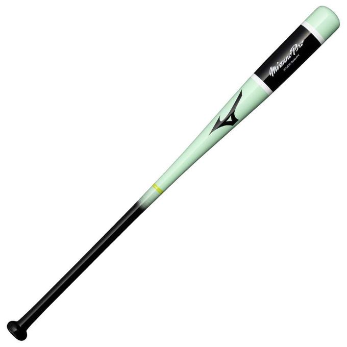 【お得なクーポン発行中】 ミズノ MIZUNO 野球 木製 ノックバット 【ミズノプロ】ノック(木製／88cm／平均570g)1CJWK18488 3509グリーン×ブラック 【2025SS】