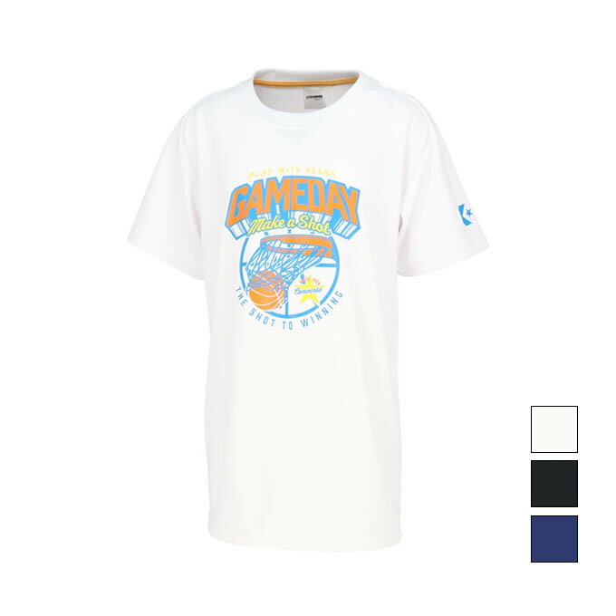 【2,000円OFFクーポン発行中】 コンバース CONVERSE ジュニア バスケットボール ウェア トップス Tシャツ 5F JRプリントTシャツ CB452351 【2025FW】