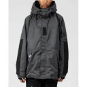 【お得なクーポン発行中】 ユニフォーム アウトドア スタンダード UNFRM メンズ スノーボード ウエア ジャケット 2WAY MILITARY CW JACKET AW-0109-CB2 CHARCOAL / BLACK 【24-25モデル】