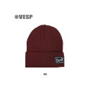 【お得なクーポン発行中】 ベスプ VESP メンズ レディース スノーボード ニット帽 ビーニー Light Rib Knit Beanie VPMB1026 ...