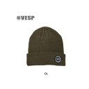 【お得なクーポン発行中】 ベスプ VESP メンズ レディース スノーボード ニット帽 ビーニー Rib Knit Beanie VPMB1027 OL 【24...
