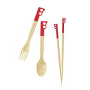 【2,000円OFFクーポン発行中】 チャムス CHUMS キャンプ 食器 キャンパーカトラリーセット CH62-1734 カラーRedBeige
