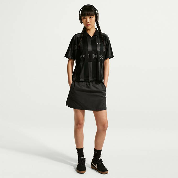 【クーポン発行中！】 ナイキ NIKE レディース スポーツ カジュアル ウェア トップス ポロシャツ ナイキウィメンズ NSW ストリート OS STRP JSY S/S トップ IO0914 010【2026SS】