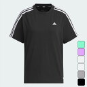 【お得なクーポン発行中】 アディダス adidas ESSENTIALS PLUS レディース スポーツウェア エッセンシャルズ プラス スリーストライプス 半...