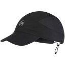 Buff バフ ランニング トレイルランニング パッカブル 超軽量キャップ 帽子 Pack RUN Cap R-Solid Black L/XL 356703