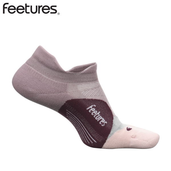 Feetures フィーチャーズ ランニングソックス 靴下 ELITE LIGHT CUSHION NO SHOW TAB エリート ライトクッション ノーショータブ LilacMauve