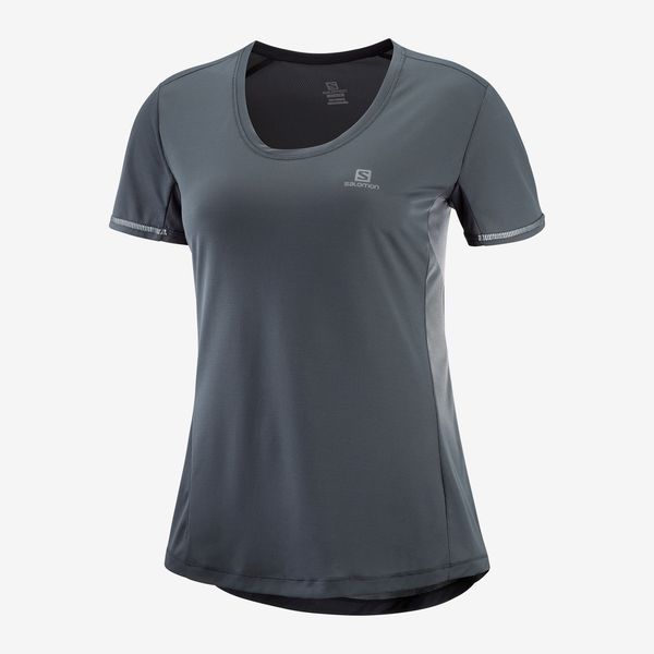 SALOMON サロモン トレイルランニング 半袖Tシャツ レディース AGILE SS TEE W LC1159200 EBONY