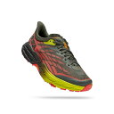 HOKA ONE ONE ホカ オネオネ トレイルランニングシューズ M SPEEDGOAT 5 スピードゴート5 メンズ 1123157-TFST 厚底 トレランシューズ ビブラムソール ランシュー スニーカー 靴 クッション