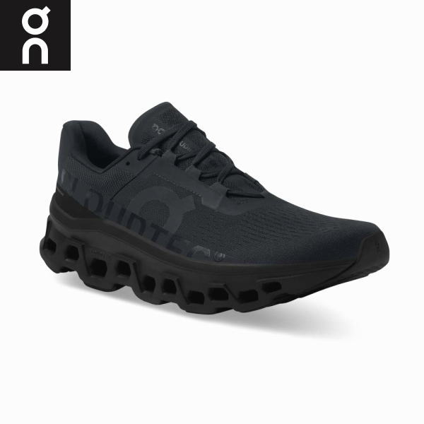 On オン ランニングシューズ クラウドモンスター Cloudmonster メンズ 61.99025M All Black 厚底 クッション 反発 ロード ランシュー スニーカー ジョギング マラソン ウォーキング タウンユース ジム トレーニング 長距離