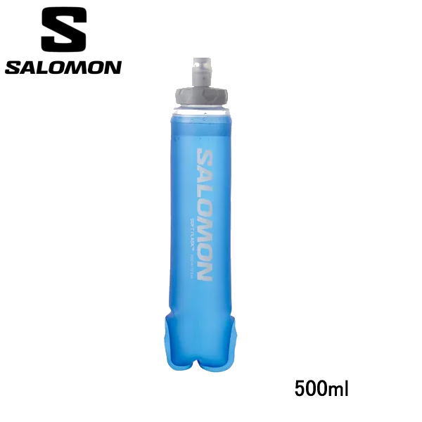 SALOMON サロモン トレイルランニング ハイドレーションボトル SOFT FLASK 500ML/17OZ 42 LC1916000 Clear Blue トレラン ランニング ランニング 水分補給 水筒 ソフトフラスク フラスコ ウォーターボトル マラソン ジョギング 登山 アウトドア