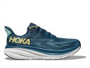 HOKA ONE ONE ホカ オネオネ M CLIFTON 9 1127895 Midnight Ocean/Bluesteel メンズ 厚底 ランニングシューズ クリフトン9 マラソン ジョギング ロード ランシュー スニーカー 靴 クッション