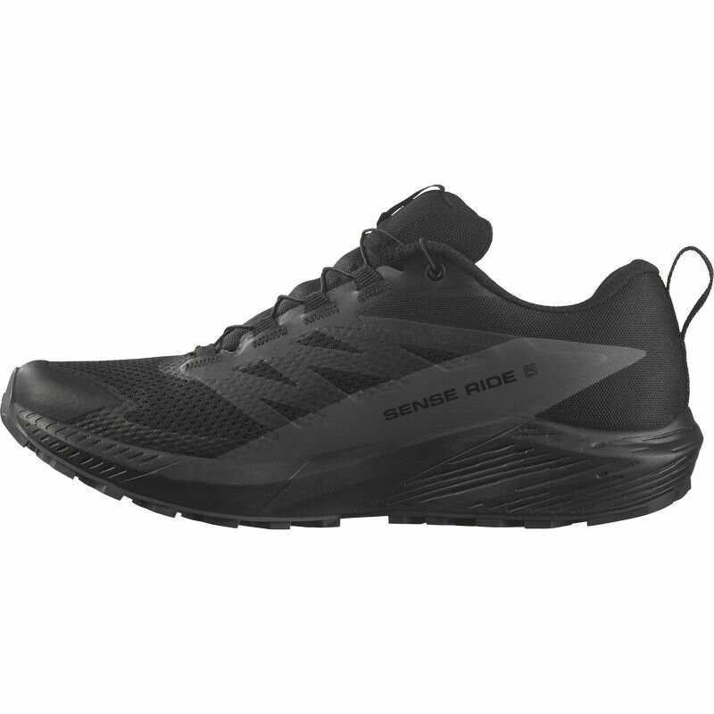 SALOMON サロモン トレイルランニングシューズ SENSE RIDE 5 GTX Black/Magnet L47147200 センスライド5 ゴアテックス GORE-TEX 防水透湿 トレランシューズ トレイルシューズ アウトドアシューズ ハイキング 軽登山 トレッキング 2