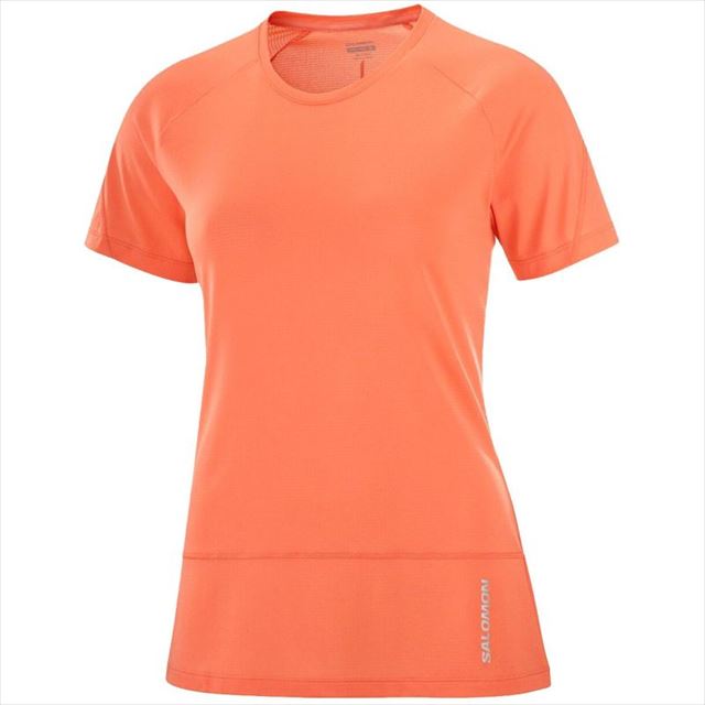 SALOMON サロモン 半袖Tシャツ CROSS RUN SS TEE W CORAL LC2131800 レディース ウイメンズ クロスラン SS ティー トレイルランニング ランニング アウトドア トレラン マラソン ショートスリーブ 吸汗速乾