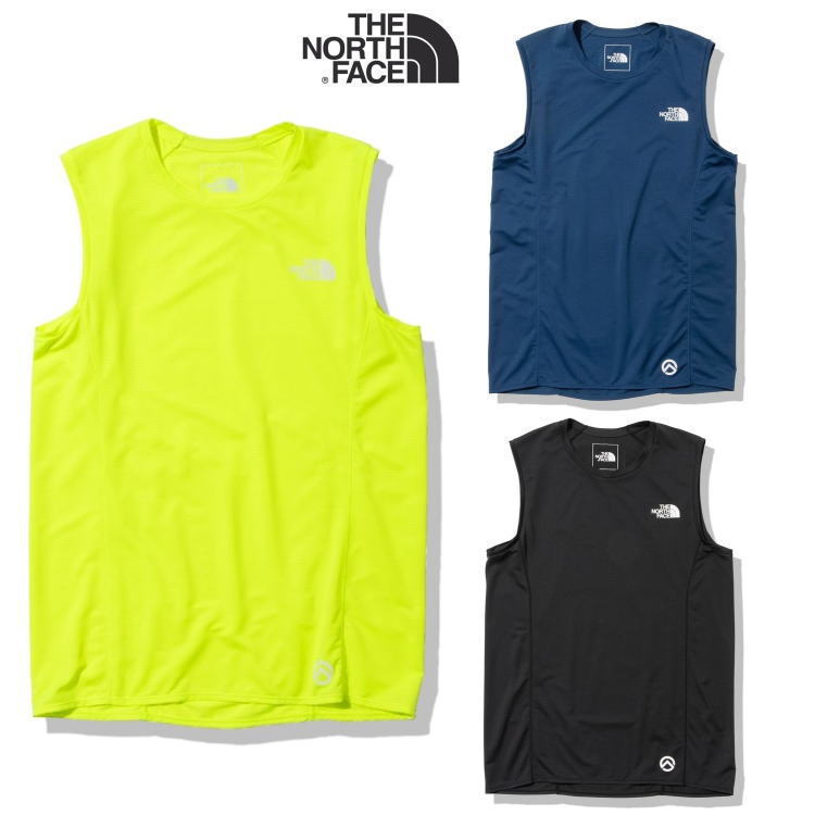 THE NORTH FACE ザノースフェイス ランニング タンクトップシャツ S/L Dry Dot Light Crew NT12372 メンズ スリーブレスドライドットライトクルー ノースリーブ カットソー トレラン トレイルランニング マラソン ジョギング 吸汗速乾 抗菌防臭 UVケア 紫外線対策