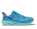 HOKA ONE ONE ホカ オネオネ W CLIFTON 9 1127896 Swim Day/Cloudless レディース ウイメンズ 厚底 ランニングシューズ クリフトン9 マラソン ジョギング ロード ランシュー スニーカー 靴 クッション