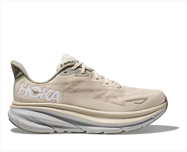 HOKA ONE ONE zJ IlIl M CLIFTON 9 WIDE 1132210 OAT MILK/Barley