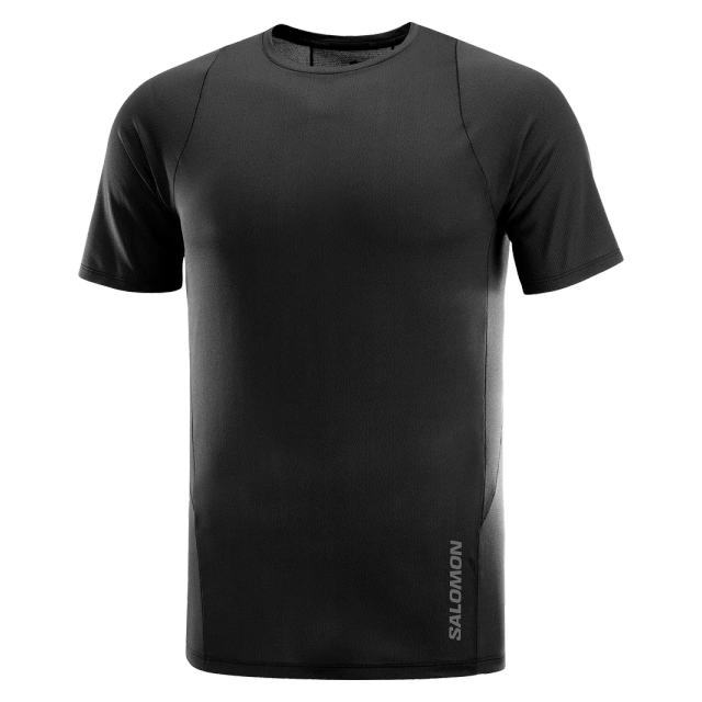 SALOMON サロモン 半袖Tシャツ SENSE AERO SS TEE M Deep Black LC2098400 メンズ センスエアロ SS ティー トレイルランニング ランニング アウトドア トレラン マラソン ショートスリーブ 吸汗速乾