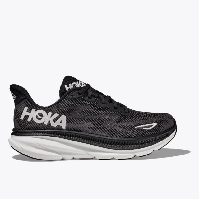 HOKA ONE ONE ホカ オネオネ W CLIFTON 9 WIDE 1132211 Black/White レディース ワイド 幅広 ワイズD ウイメンズ 厚底 ランニングシューズ クリフトン9 マラソン ジョギング ロード ランシュー スニーカー 靴 クッション