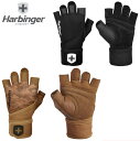 HARBINGER ハービンジャー プロリストラップグローブ2.0 フィンガーレス パワー トレーニンググローブ 筋トレ ウエイトトレーニング リフティング リ...