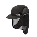 THE NORTH FACE ザノースフェイス ランニングキャップ RUN SHIELD CAP NN02377 ブラック ランシールドキャップ 日除け ひらひ...