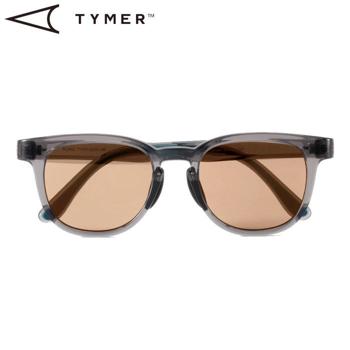 TYMER タイマー スポーツ ランニング サングラス BLAKE ブレイク TY101 グロスクリアグレー ボストン 防滑性 フィット ずれにくい 頑丈 5枚丁番 トレイルランニング トレラン マラソン